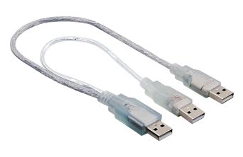USB 2 x A Male to A Male Cable 1M