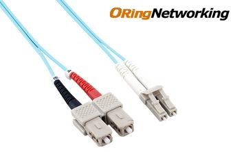 OM4 50/125 LC/PC-SC/PC Multi Mode LSZH Fiber Optic Patch Cable