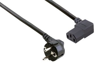 Power Cable 3x0.75mm 90° 1.8M