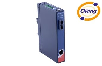 Industrial Slim Type Gigabit Ethernet Media Converter