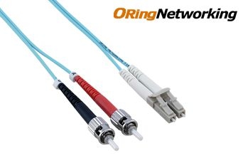 OM3 50/125 LC/PC-ST/PC Multi Mode LSZH Fiber Optic Patch Cable