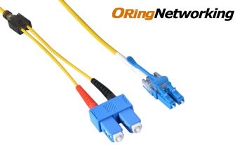 9/125 LC/UPC-SC/UPC Single Mode LSFRZH LED Eye Fiber Optic Patch Cable