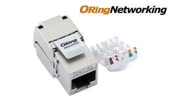 FTP Cat6a 10G Keystone Jack - Straight
