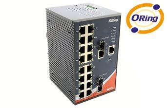 Rugged 16x 10/100TX (RJ-45) + 2x 100/1000 Combo (SFP/RJ-45)