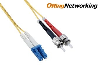 9/125 LC/SPC-ST/SPC Single Mode LSZH Fiber Optic Patch Cable
