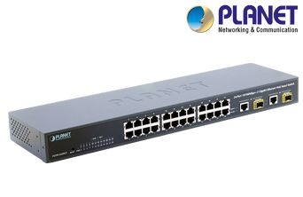 24-Port 10/100Base-TX + 2-Port 10/100/1000Base-T / Mini-GBIC (SFP) Web Smart Switch
