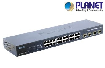 24-Port 10/100/1000Base-T with 4-Port SFP Web-Smart Gigabit Ethernet Switch