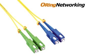 9/125 SC/APC-SC/UPC SingleMode Duplex LSZH Fiber Optic Patch Cable