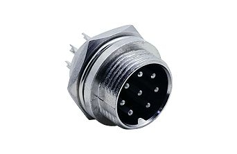 8 Pin Male Microphone Chasis Socket
