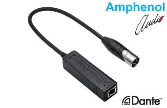 Amphe-Dante  XLR - Ethernet Converter - Single Channel