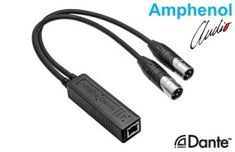 Amphe-Dante  XLR - Ethernet Converter - Two Channel