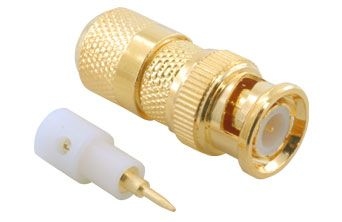 BNC Gold Screw On Type RG58 - RG59 - RG6