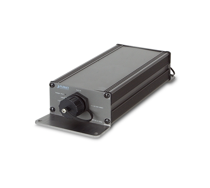 Industrial 1-Port 802.3at PoE+ to 2-Port 802.3af PoE Extender