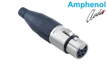 Connector Metal Plug Str Cord 6 Skt