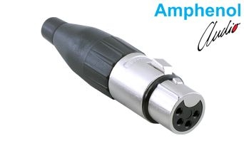 Connector Metal Panel Mount 4 Pin