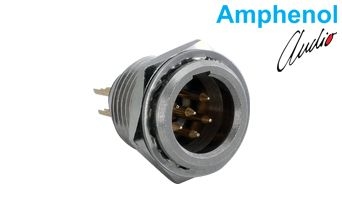 Connector Mini XLR Chassis Male 6 Pin