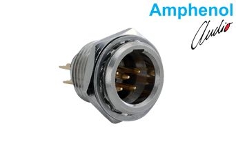 Connector Mini  XLR Chassis Male 5 Pin