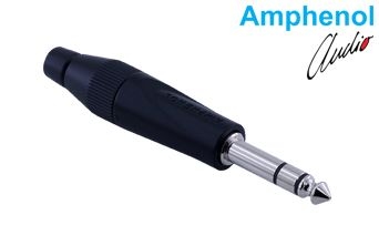 6.3mm Male Stereo Jack - Black