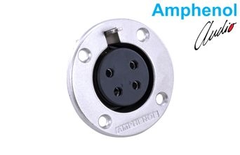 Connector Metal Panel Mount 4 Skt