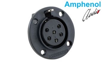 Connector Plastic Panel Mount 6 Skt
