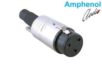 Connector Metal Plug Str Cord 3 Skt