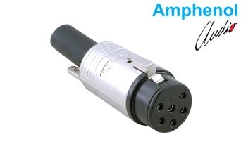 Connector Metal Plug Str 6 Skt