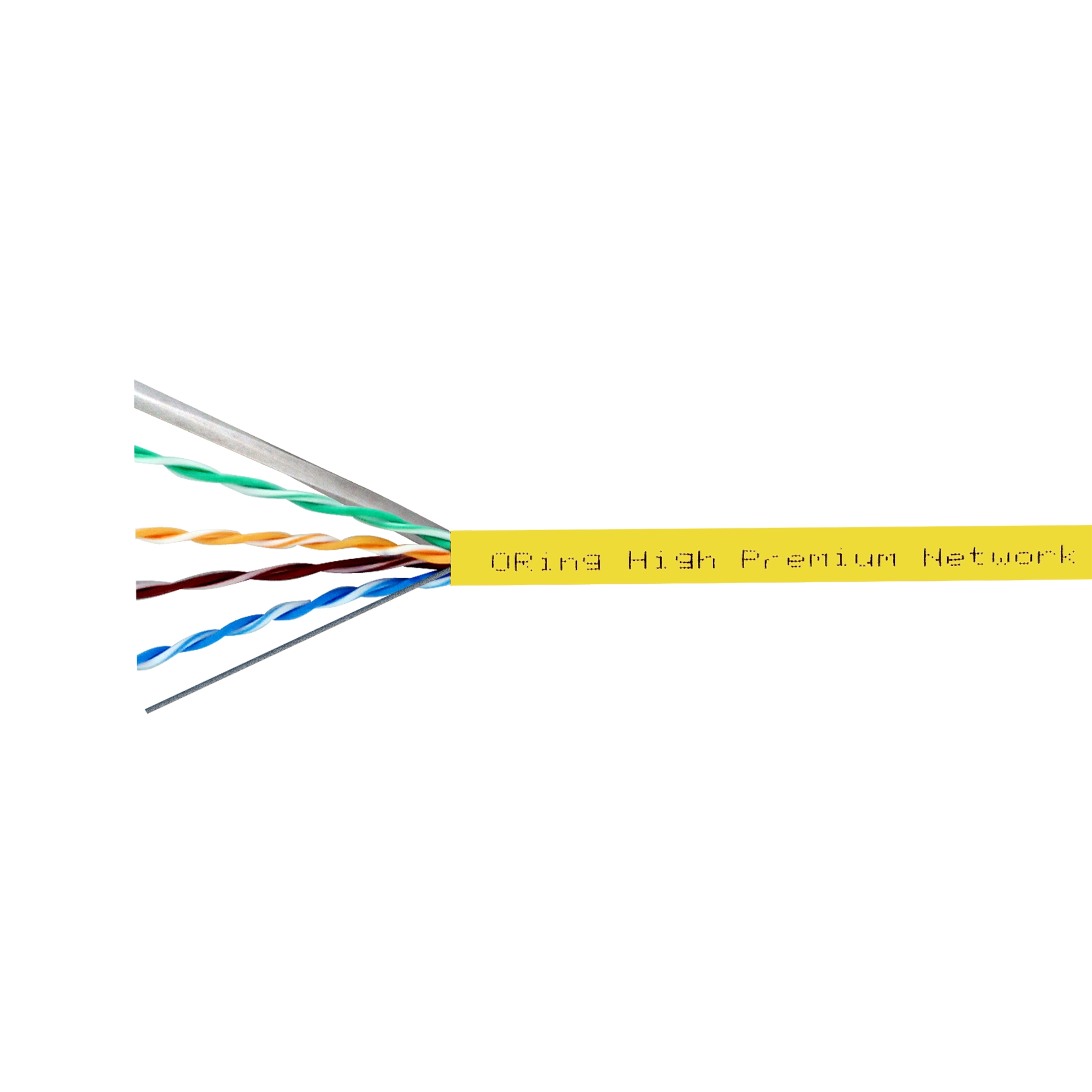 Oring U/UTP CAT6 23AWG LSZH CPR B2ca Network Kablosu TUV&3P Verified - Sarı