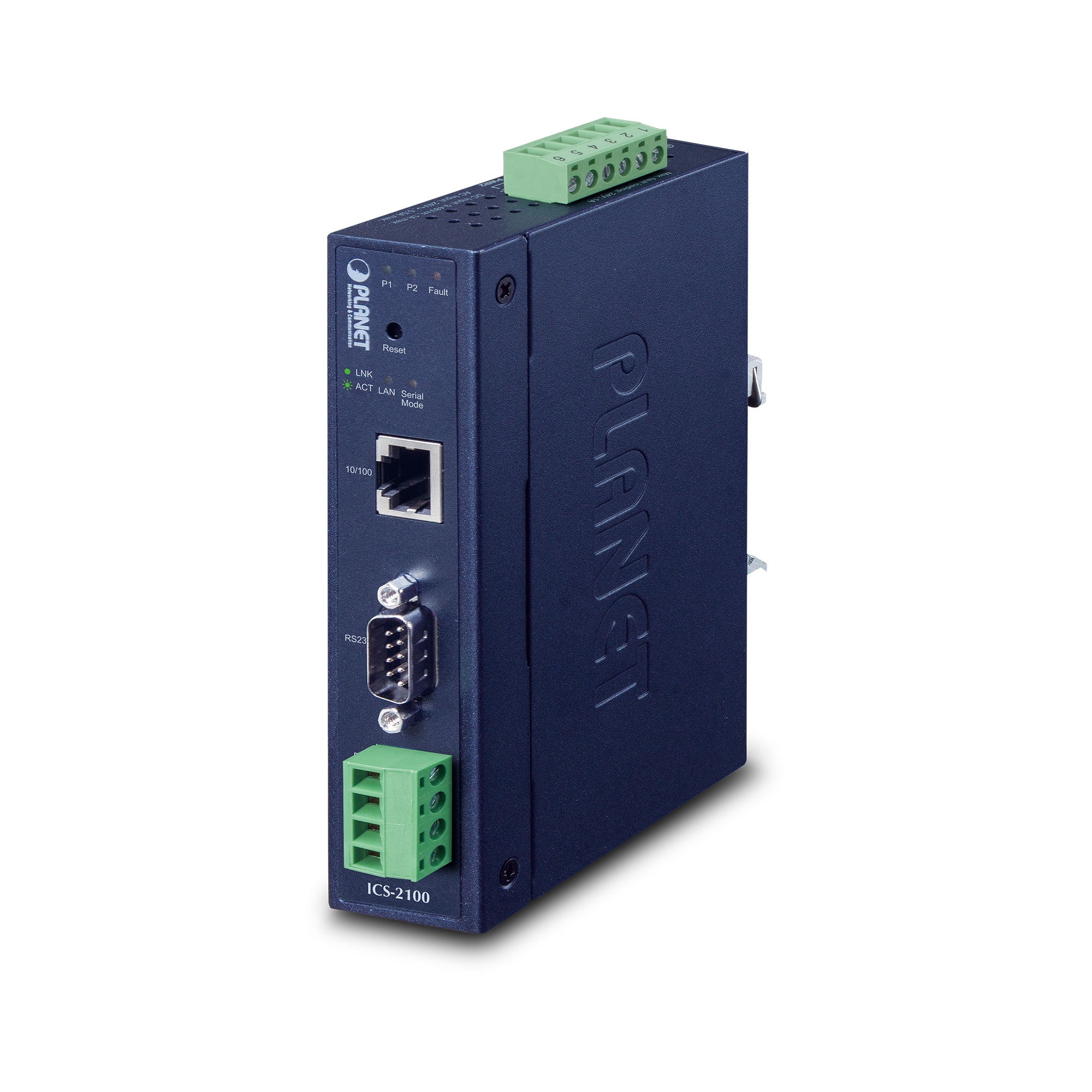 Industrial RS-232/ RS-422/ RS-485 over Ethernet Media Converter 
