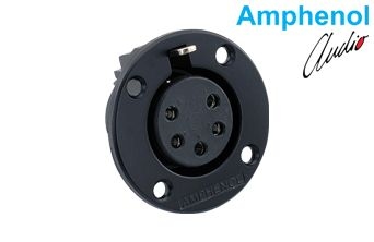 Connector Metal Panel Mount 5 Skt