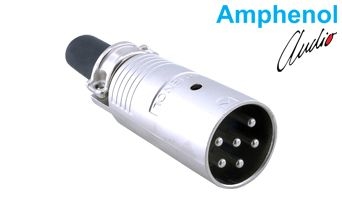 Connector Metal Plug Str Cord 6 Pin