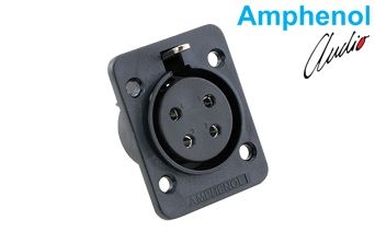 Connector Plastic Panel Mount 4 Skt