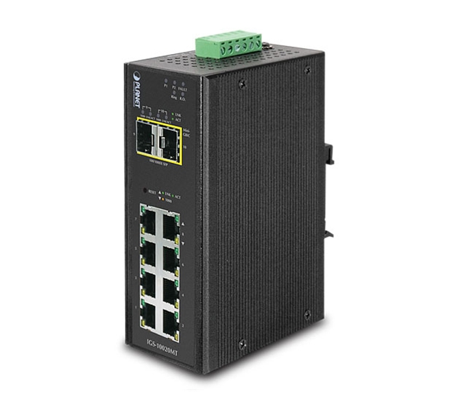 Industrial 8-Port 10/100/1000T + 2 100/1000X SFP Managed Switch