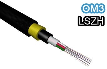 8 Core 50/125 Mutli Mode Tek Tüplü Çelik Zırhlı LSZH OM3 Fiber Optik Kablo