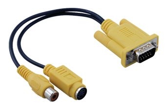 VGA to S-Video + RCA Cable