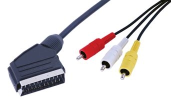 Scart - 3RCA Cable 1.2M