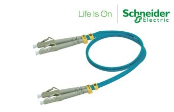 Atcassi OM3 50/125 LCd-LCd Multi Mode LSZH Fiber Optic Patch Cable - 1m