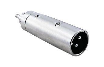 3 Pin XLR Male to RCA Male Connector