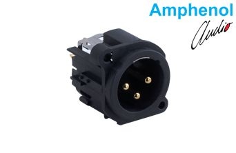 3 Pin XLR PCB Horizontal Type Connector - Gold
