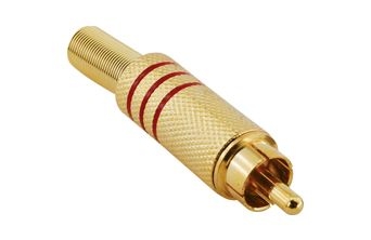 RCA Male Connector Gold