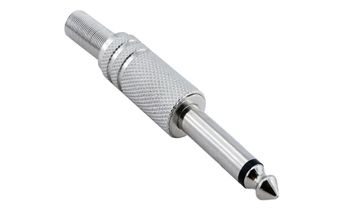 6.3mm Mono Male Jack Metal
