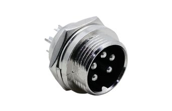 5 Pin Male Microphone Chasis Socket
