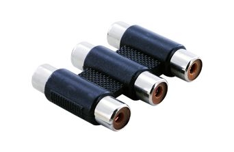 3 RCA Female - 3 RCA Female Adapter