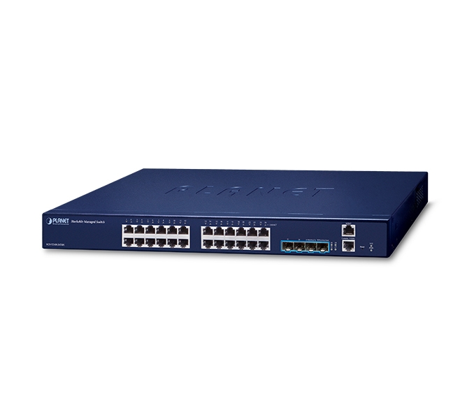 Layer 2+ 24-Port 10/100/1000T + 4-Port 10G SFP+ Stackable Managed Switch