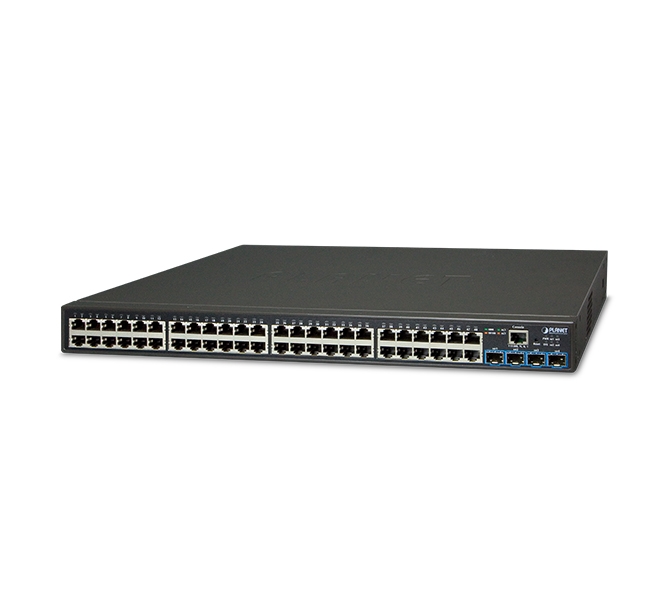 48-port 10/100/1000T + 4-port 10G SFP+ Web Smart Switch 