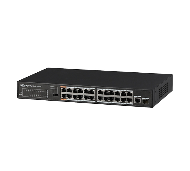 24-Port FE PoE+ 1-Port Gigabit Combo PoE Switch