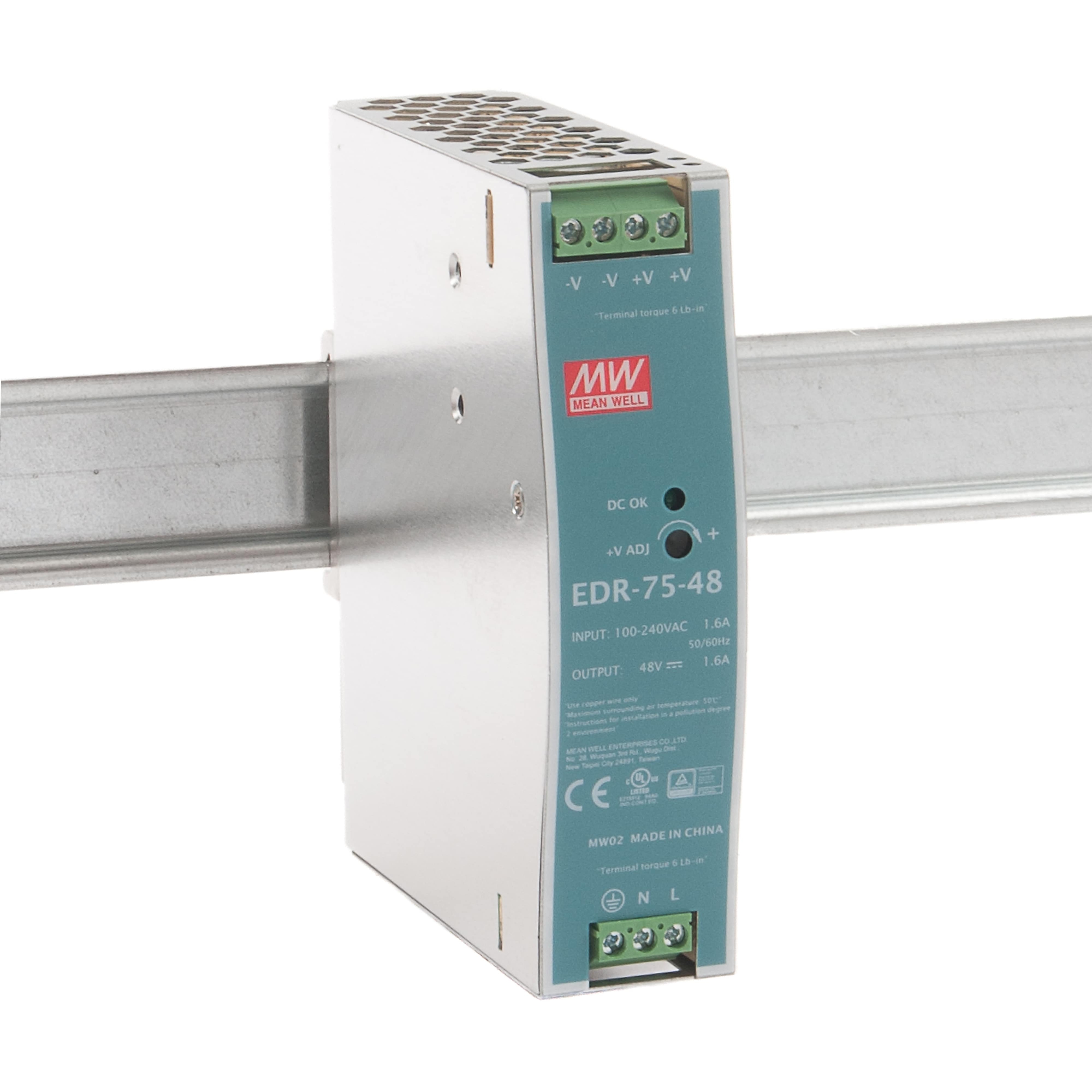 Meanwell 75W InduSTRial Din-Rail 75W 48V 1.62A Power Supply