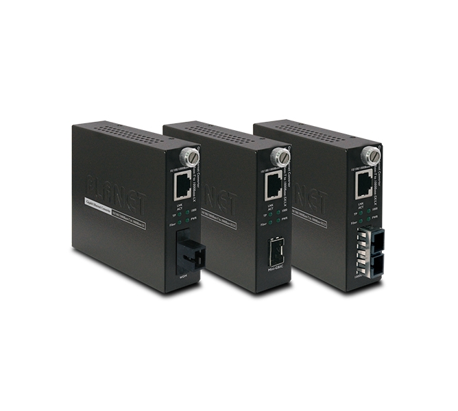 10/100/1000BASE-T to 1000BASE-SX/LX Smart Media Converter 