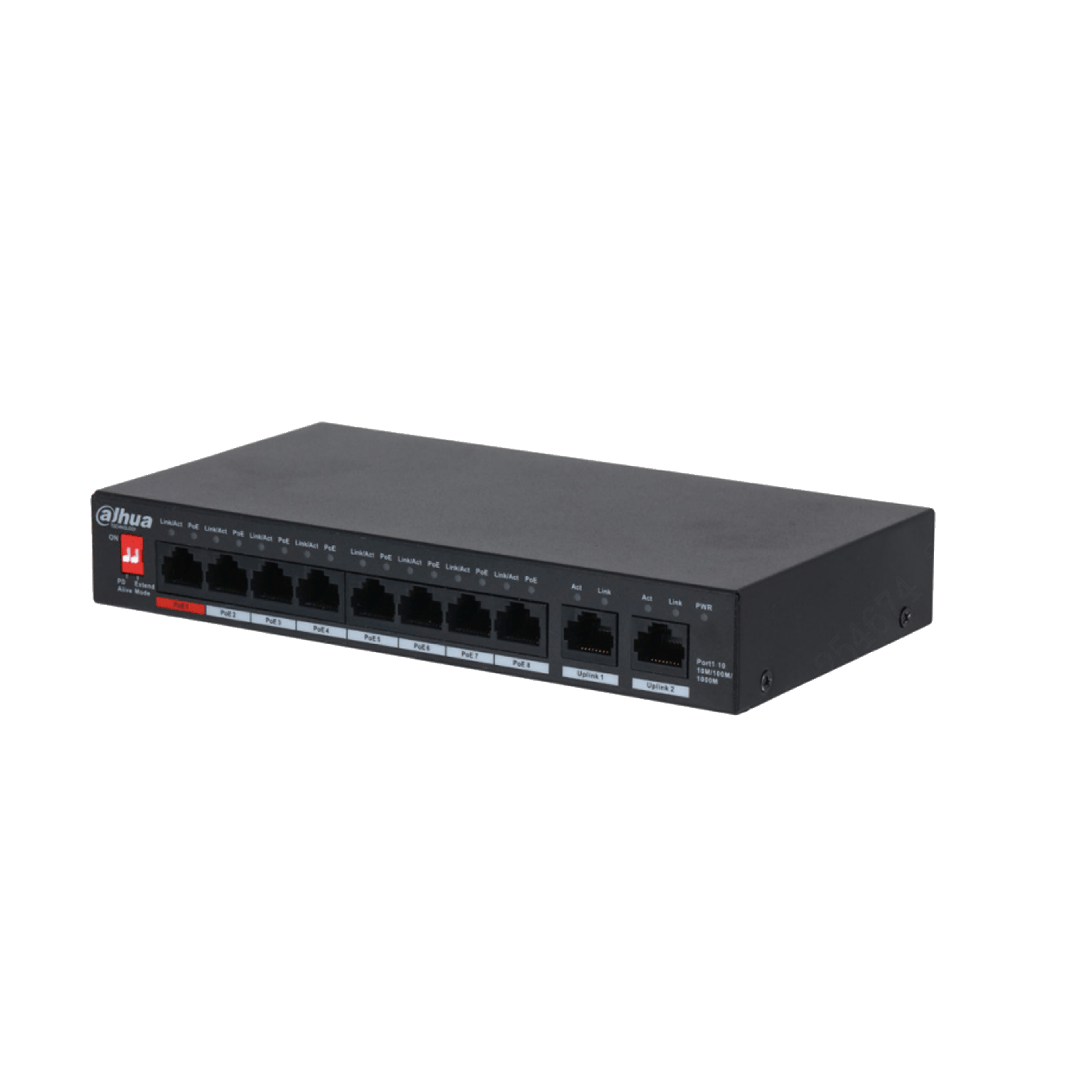 8 Portlu PoE Gigabit Ethernet Yönetilemeyen Masaüstü Switch 96W