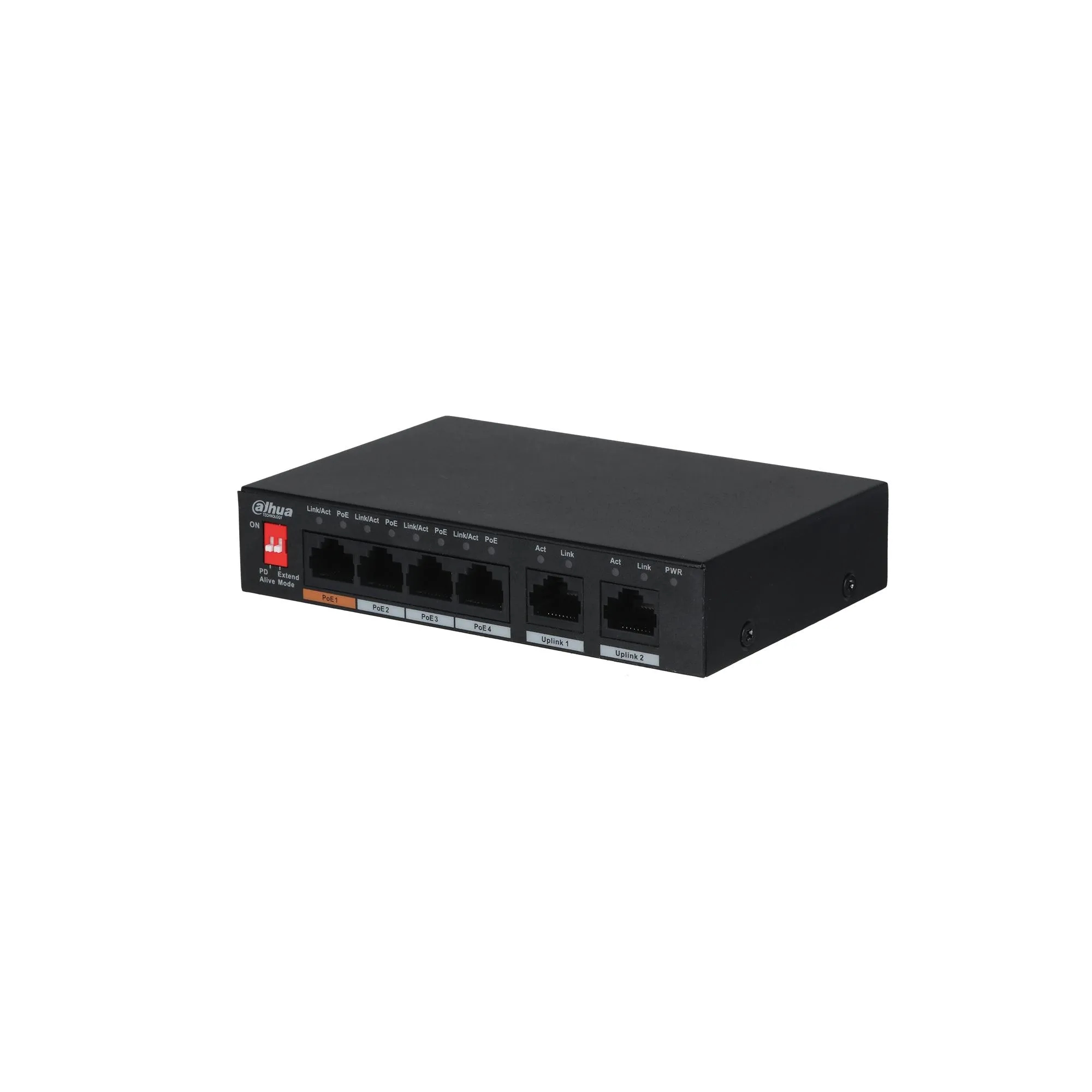 6 Portlu 10/100Mbps Yönetilemeyen Masaüstü Switch ile 4 PoE Portları