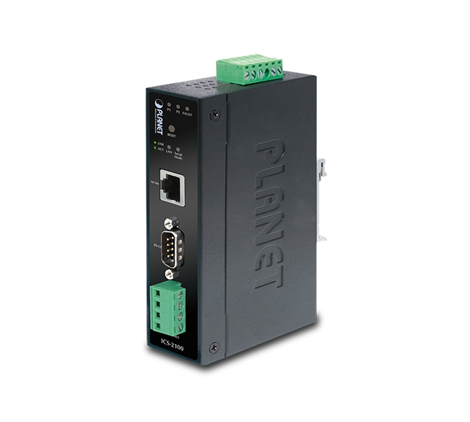 Industrial RS-232/ RS-422/ RS-485 over Ethernet Media Converter 